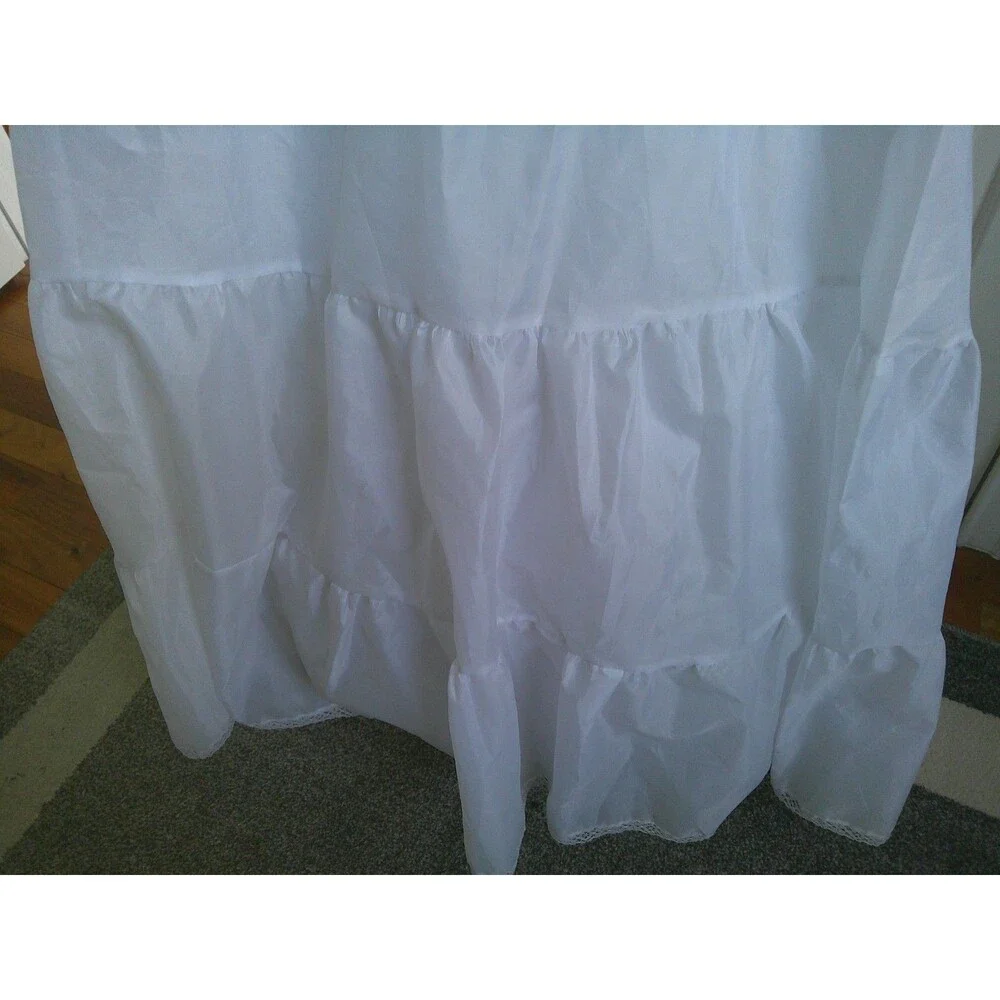 Vintage Sweetheart Slips Nylon Crinoline Petticoat Wedding SMALL Waist 24-26" - Picture 2 of 6